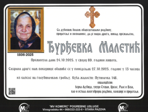 smrtovnica Đurđevka Maletić 10+1