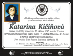 smrtovnica Katarina Kičinja 10+1
