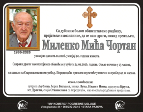 smrtovnica Milenko Čortan 15+1