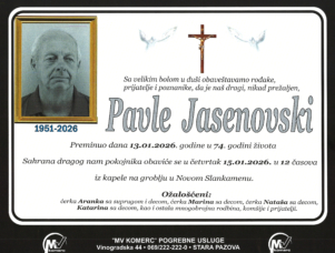 smrtovnica Pavle Jasenovski 10+0