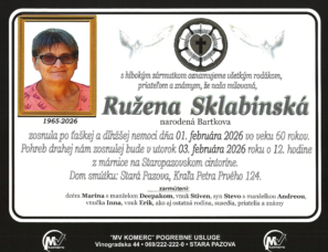 smrtovnica Ružena Sklabinski 10+1