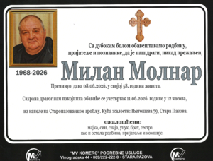 Umrlica Milan Molnar umrlica sajt 29+1
